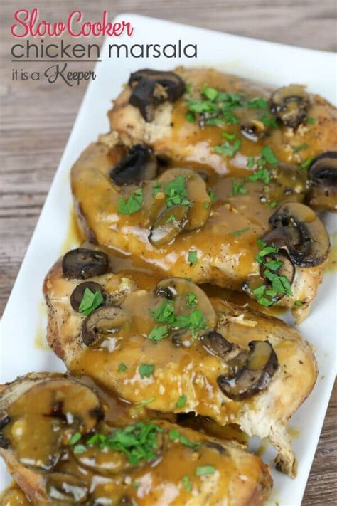 An Easy And Tasty Slow Cooker Chicken Marsala Recipe And The Crock Pot Does All The Work Its