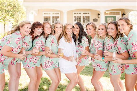 Champagne Toast With Your Bridesmaids Getting Ready Photos