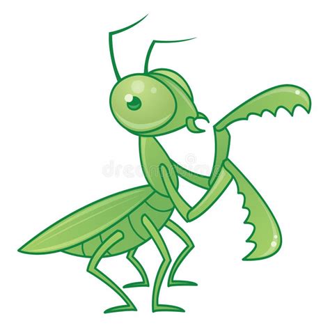 Praying Mantis Character Stock Vector Illustration Of Cartoon 9102817