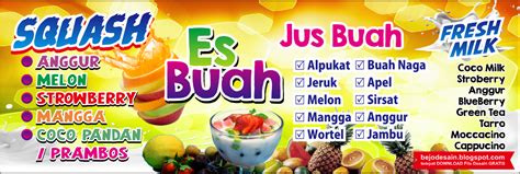 Spanduk Jus Buah Keren