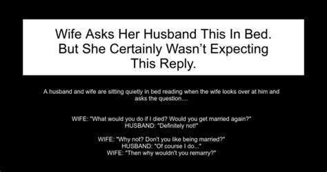 Wife Asks Husband This In Bed