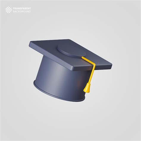 Premium Psd Isolated 3d Render Graduation Hat Icon