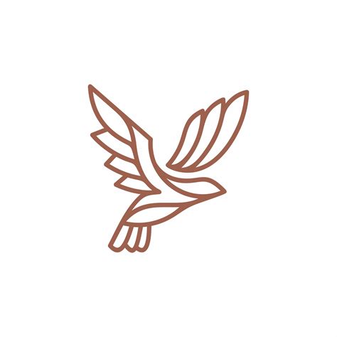 Monoline Bird Logo Design Template Bird Logo Design Bird Logos Logo