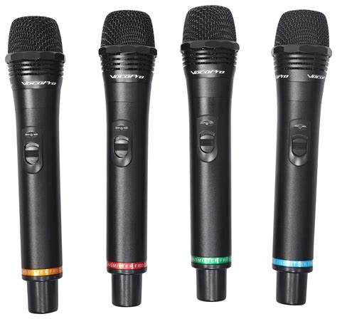 Vocopro Uhf 5805 4 Rechargeable Wireless 4 Ch Handheld Microphone