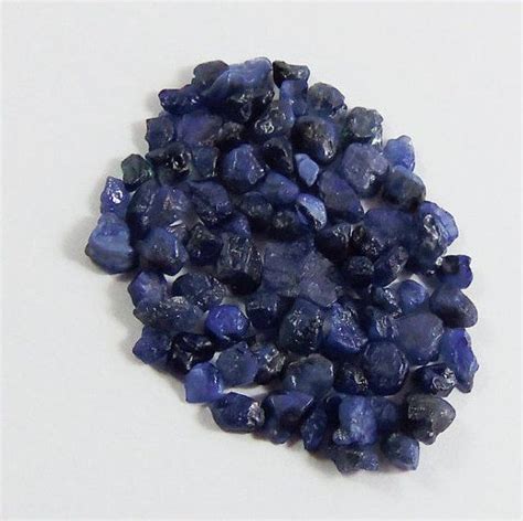 Rough Sapphire Gemstone Natural Chips Raw Royal Blue Sapphire Rough