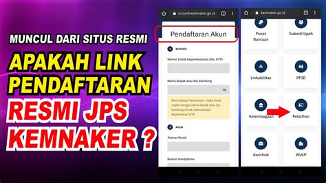 Jps Kemnaker Go Id Link Pendaftaran Program Jps Sudah Muncul Youtube