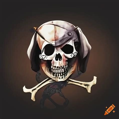 Classic Pirate Flag With A Dog Skull