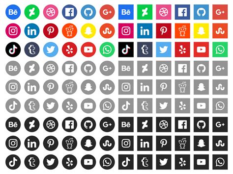 Social Media Icons Free Vector Art 221791 Free Downloads