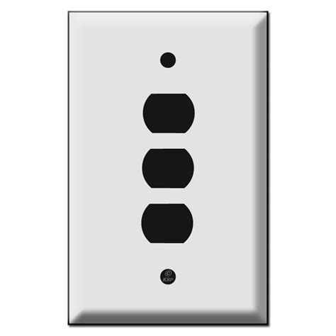 Jumbo Stacked Three Hole Despard Switch Plate Covers Kyle Switch Plates