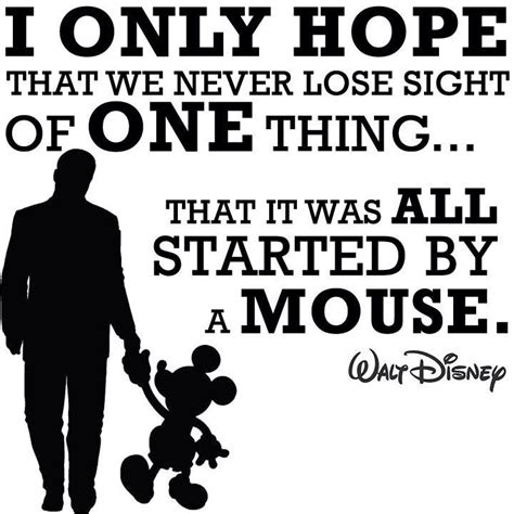 Remember It Was All Started By A Mouse Walt Disney Quotes Disney