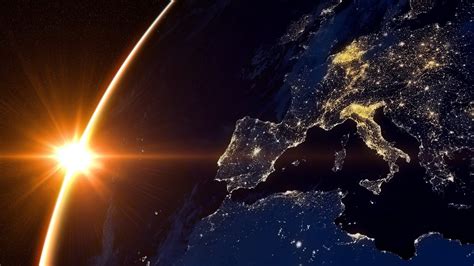 Fondos De Pantalla Luces Noche Planeta Tierra Atmósfera Europa