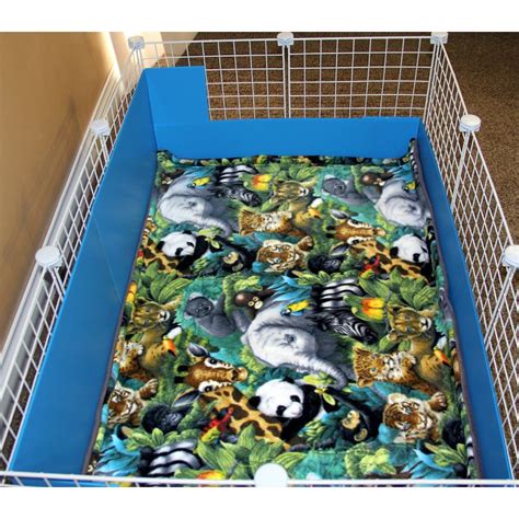 Cagetopia Fleece Cage Liner For Guinea Pigs Bedding For Guinea Pig Candc