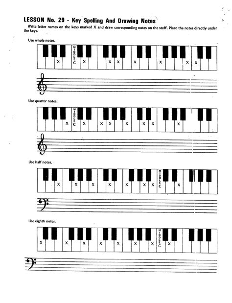 Blank sheet music.net is responsive and works in any device including smatphones and tablets. 10 Best Images of Piano Keyboard Worksheet - Printable Piano Keyboard Chart, Free Printable ...
