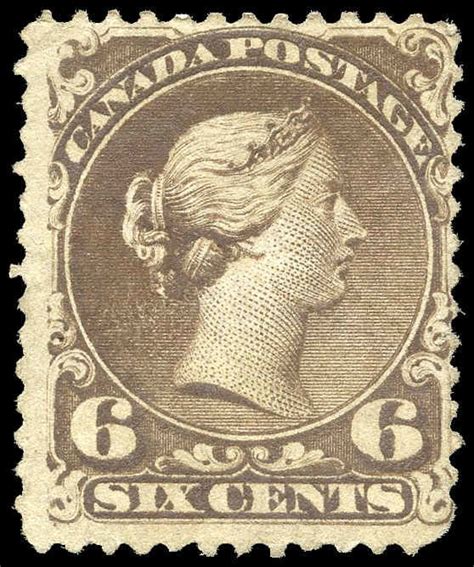 Buy Canada 27vi Queen Victoria 1868 6¢ Bothwell Paper Arpin