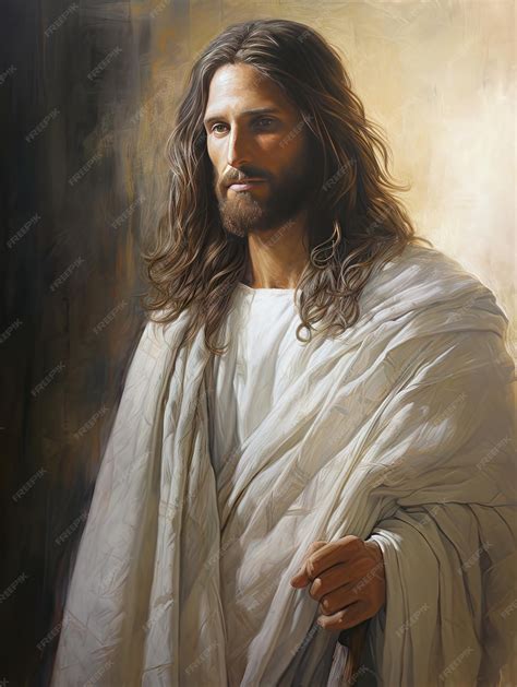 Premium Ai Image Beautiful Portrait Of Jesus Christ Of Nazareth God