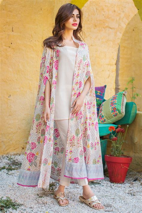 Khaadi J17259 A Beige Lawn 2 Piece Collection Unstitched Indian