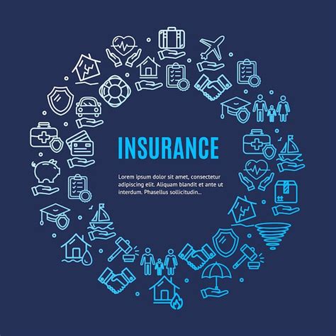 Premium Vector Insurance Concept Infographics Banner Vector