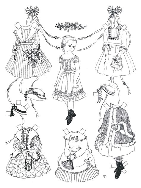 You will need colored pencils and scissors, as well as imagination and diligence. Free Printable Paper Doll Coloring Pages For Kids | Paper ...