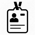Badge Icon Clipart Identification Employee Access Card