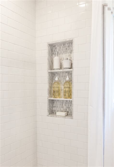Add favorite add favorite share to: Custom Marble/Mosaic Shower Niche in Walk-In Shower ...
