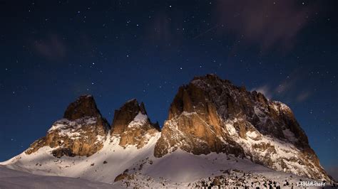 Wallpaper Italy Night Stars Nikon Italia Dolomites Dolomiti