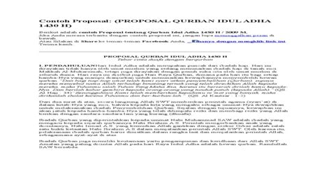 Contoh Proposal Qurban - [PDF Document]