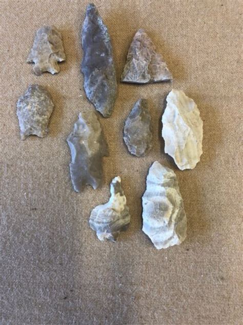 South Texas Native American Artifact Assorted Lot 3 8 Pieces Ebay