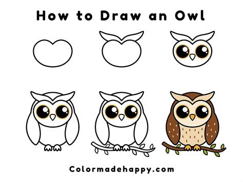 How To Draw An Owl Diy Crafts