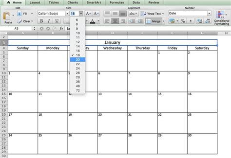 Calendar Template In Excel Calendar Printables Excel Calendar Task
