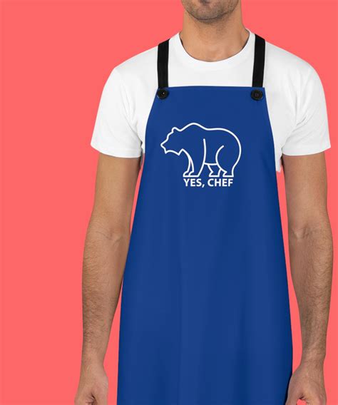Yes, Chef the Bear Minimalist TV Show Inspired Apron, Gift for Chef