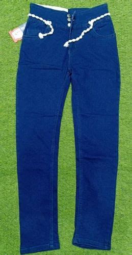 Regular Ladies High Rise Dark Blue Denim Jeans Button At Rs 250 Piece In New Delhi