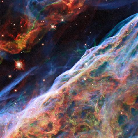Hubble Scientists Revisit An Incredible Image Of Veil Nebula Showing