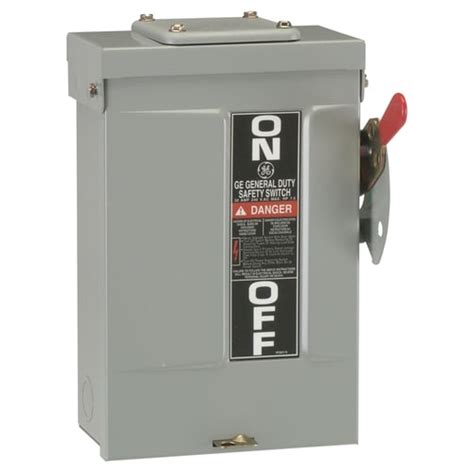 Ge 30 Amp 3 Pole Non Fusible Safety Switch Disconnect At