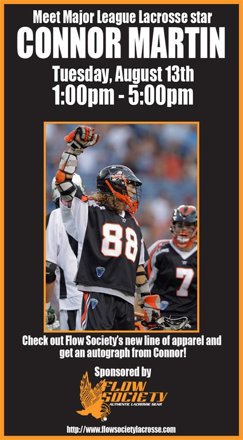 Men's, women's and children's apparel, and sports gear. Meet Lacrosse Star Connor Martin at Darien Sport Shop ...