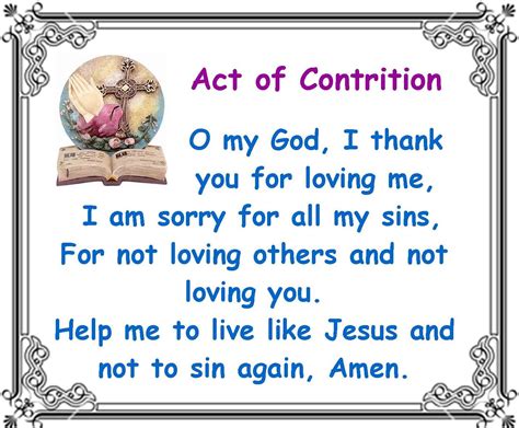This web page is also available as a podcast here. act of contrition printable - PrintableTemplates