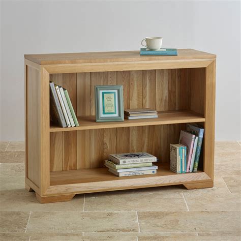 Bevel Small Bookcase in Natural Solid Oak | Oak Furniture Land