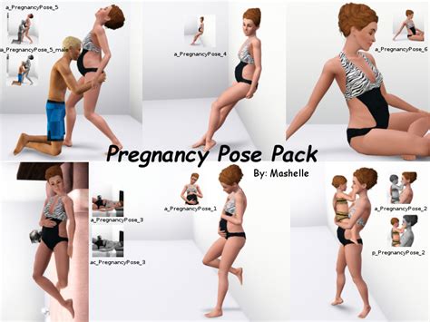Mod The Sims Pregnancy Pose Pack By Mashelle