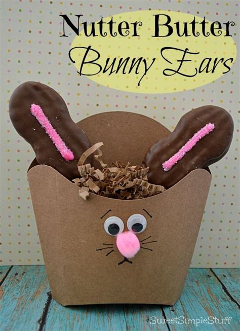 They are the cutest little bunnies. Nutter Butter Bunny Ears | Nutter butter, Easter chicks ...