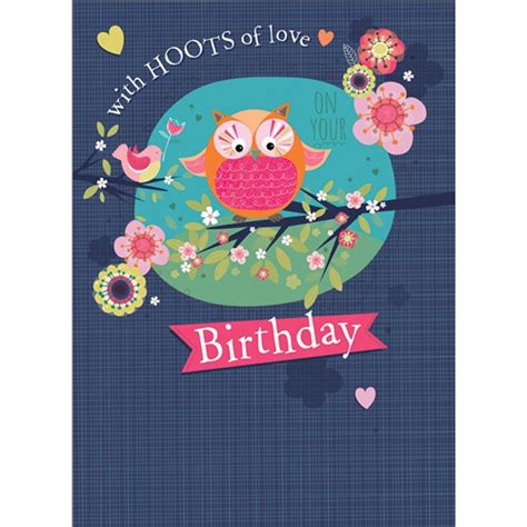 Poppy Davis Card Owl And Friend