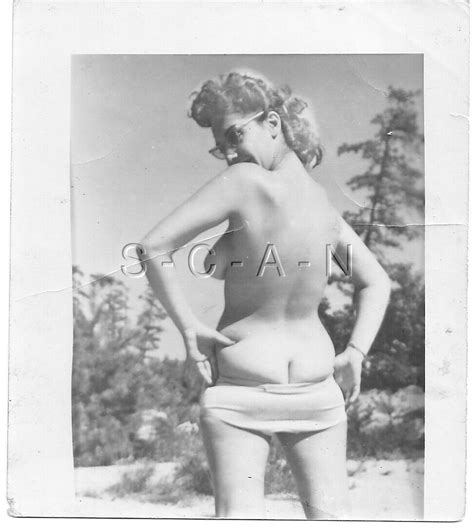 Org Vintage S S Nude Sepia Rp Super Endowed Woman Takes Off