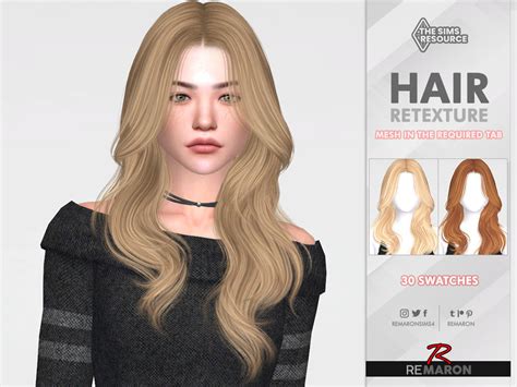 The Sims Resource Centre Parting Curly Ll 99 Hair Retexture Mesh Needed