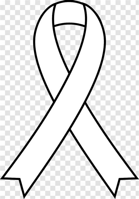 Awareness Ribbon Cancer Clip Art Black And White Symbol Transparent Png