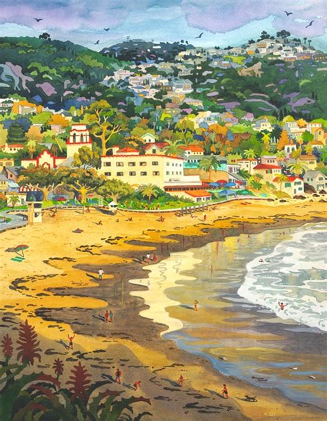 Last Light On Laguna Laguna Beach Main Beach Hotel Laguna Painting