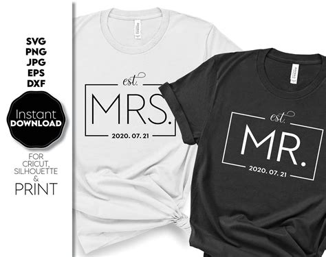 Png Mr And Mrs Svg Husband And Wife Svg Wedding Svg Dxf Groom Svg