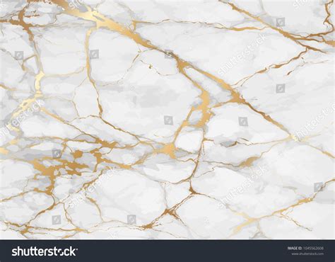Marble With Golden Texture Background Vector Illustration In Height