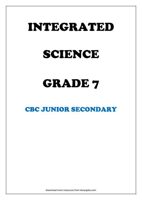 Grade 7 Integrated Science Notes Term 1 2 And 3 13159