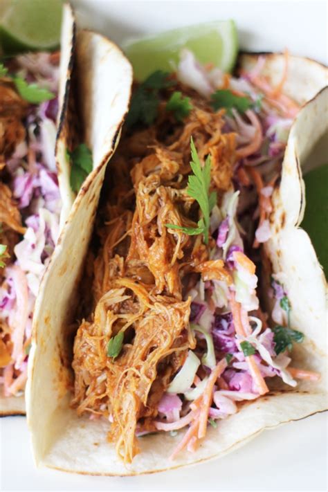 Culy Homemade Slowcooker Pulled Chicken Wraps Met Coleslaw Culynl