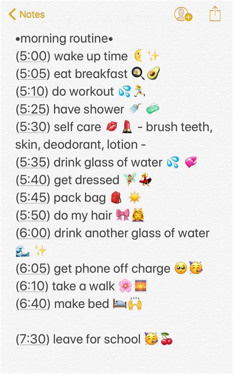 Morning Routine For School 💞 School Morning Routine Morning Routine School School Routine