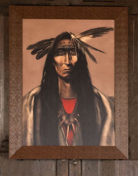 Cherokee Indian Framed Print Fine Southwestern Art Painting