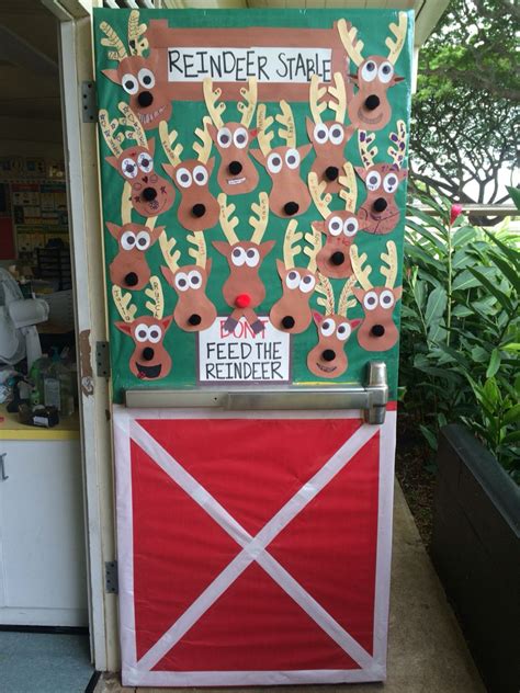 Dont Feed The Reindeer Holiday Door Decoration For School Diy